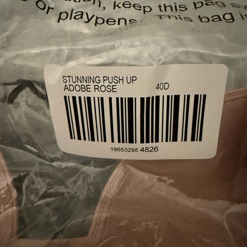 NWT Soma "Stunning Push Up Plunge Bra" in Adobe Rose, size 40D - Picture 7 of 8